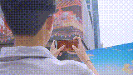 Ai趣交互|广州设计之都户外大屏上演黑科技
